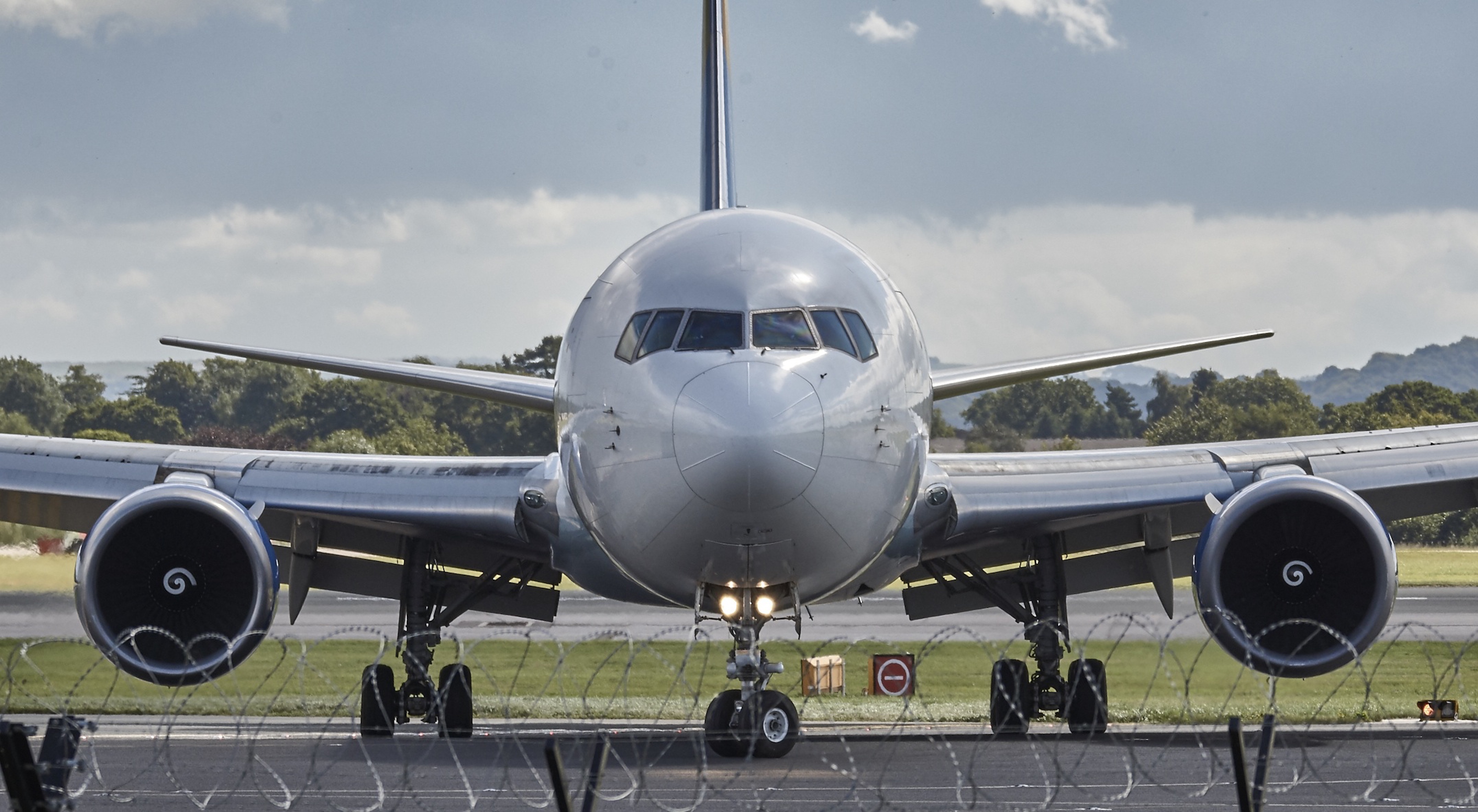 jet airplane on the ground