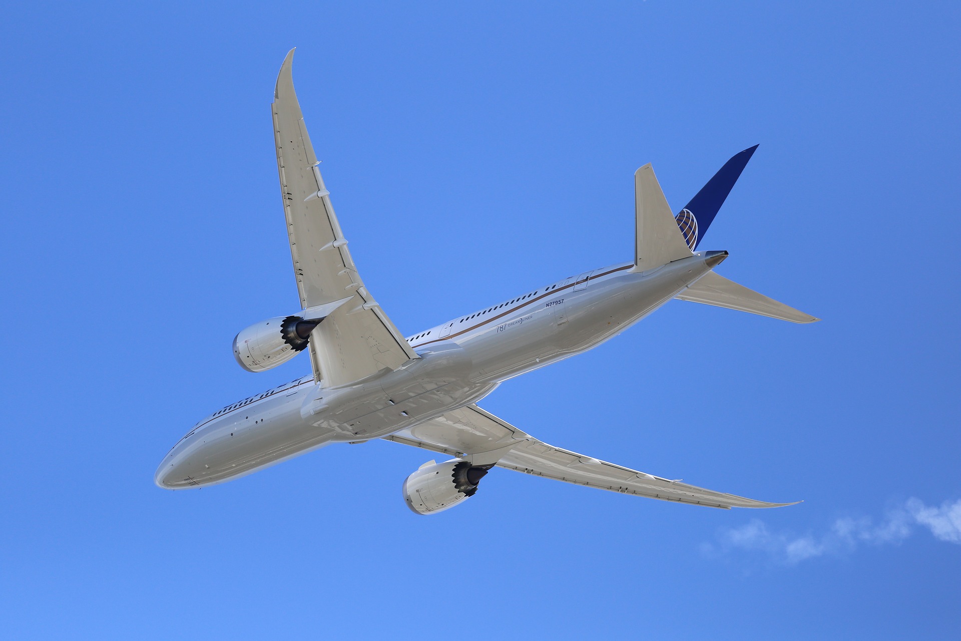 jet airplane in flight