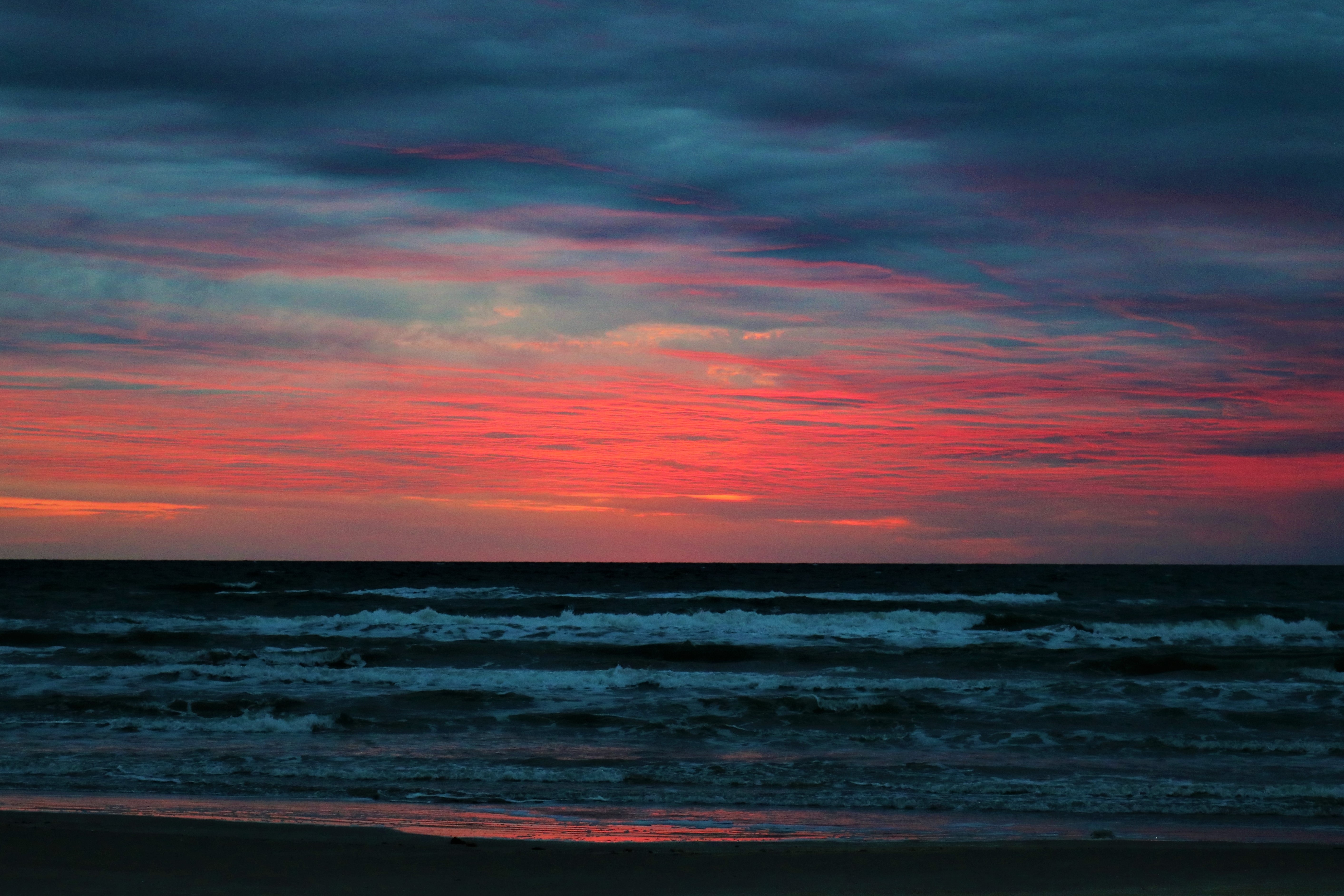 stratus fractus cloud above the sea